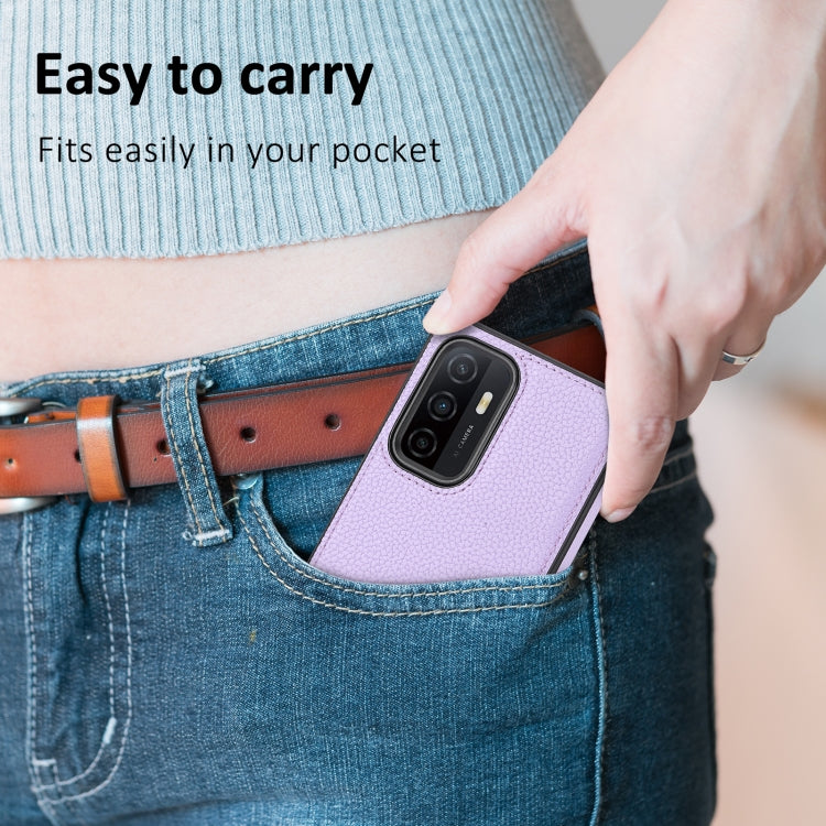 Samsung Galaxy S23+ 5G Litchi Pattern Stitched Side-mounted Phone Case showcasing its stylish design and protective features.